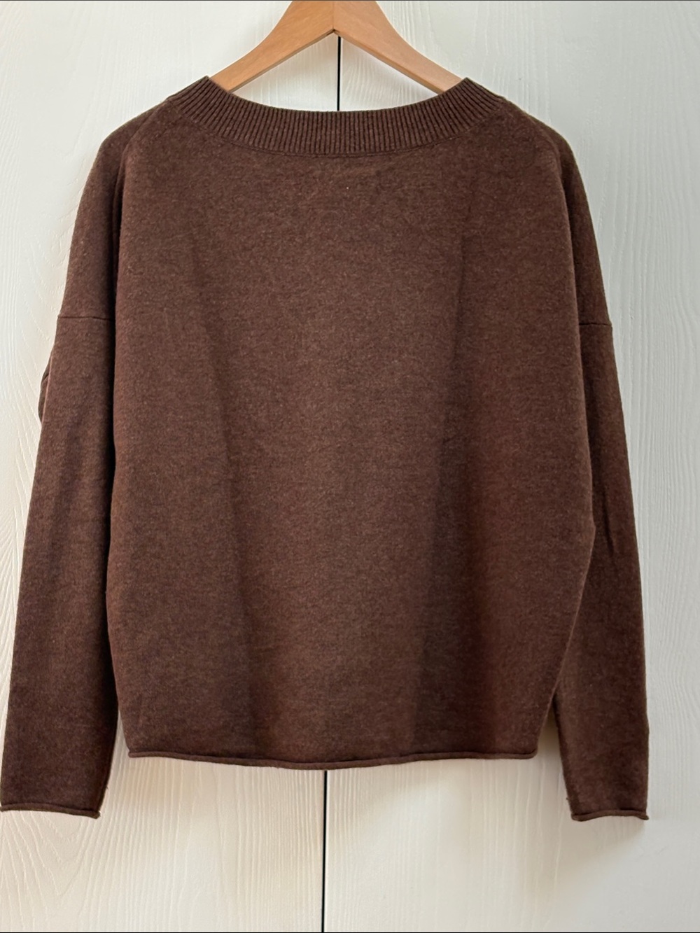 Toast V-Neck Brown Sweater - Picture 4 of 6